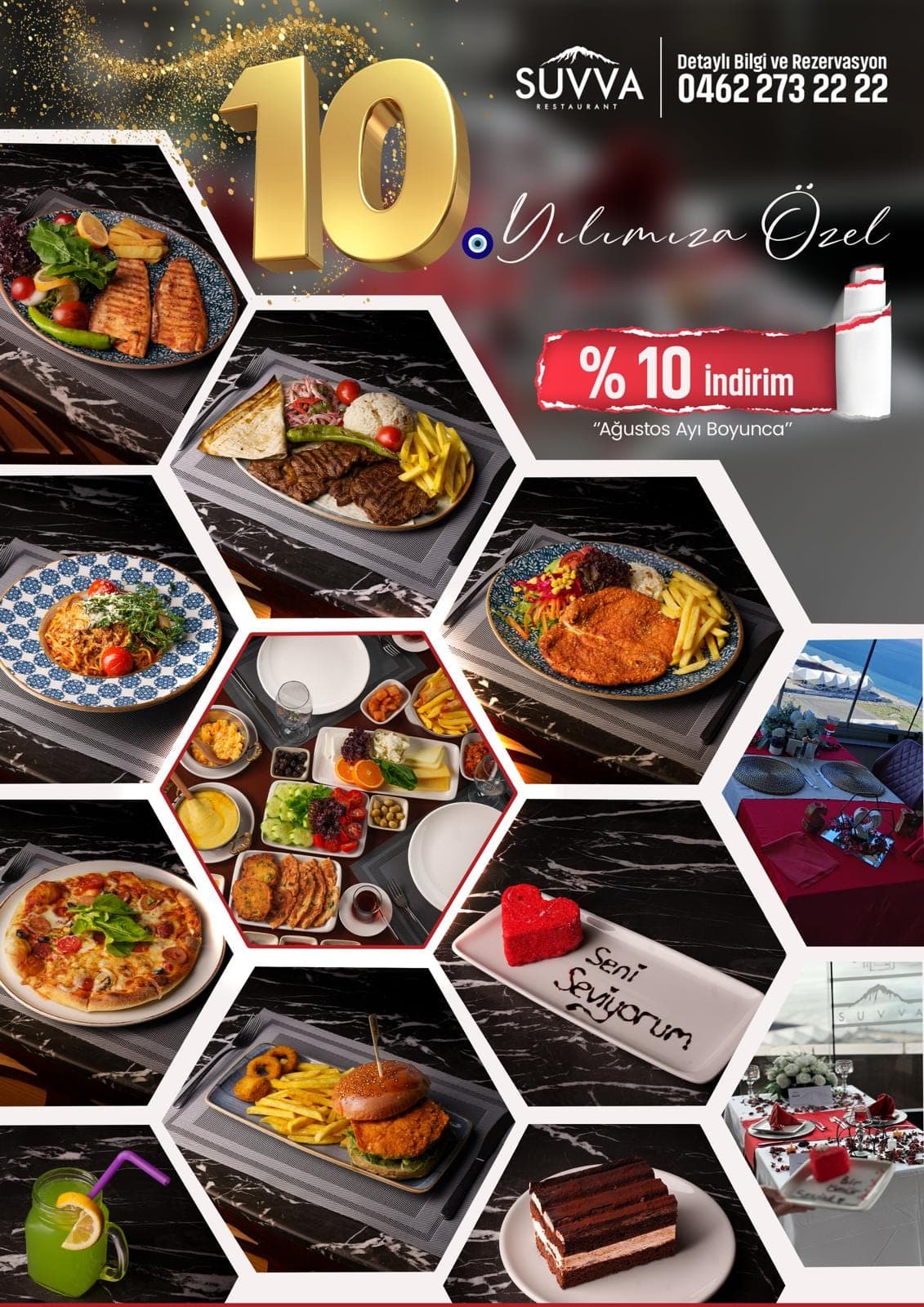 Suvva Restaurant 10. Yılını %10 İndirimle Kutluyor!